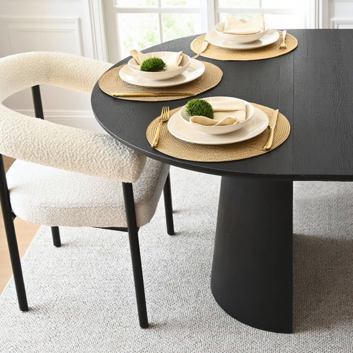 Dwen 47"-65"-83" Extendable Oval Dining Table – 3-in-1 Design