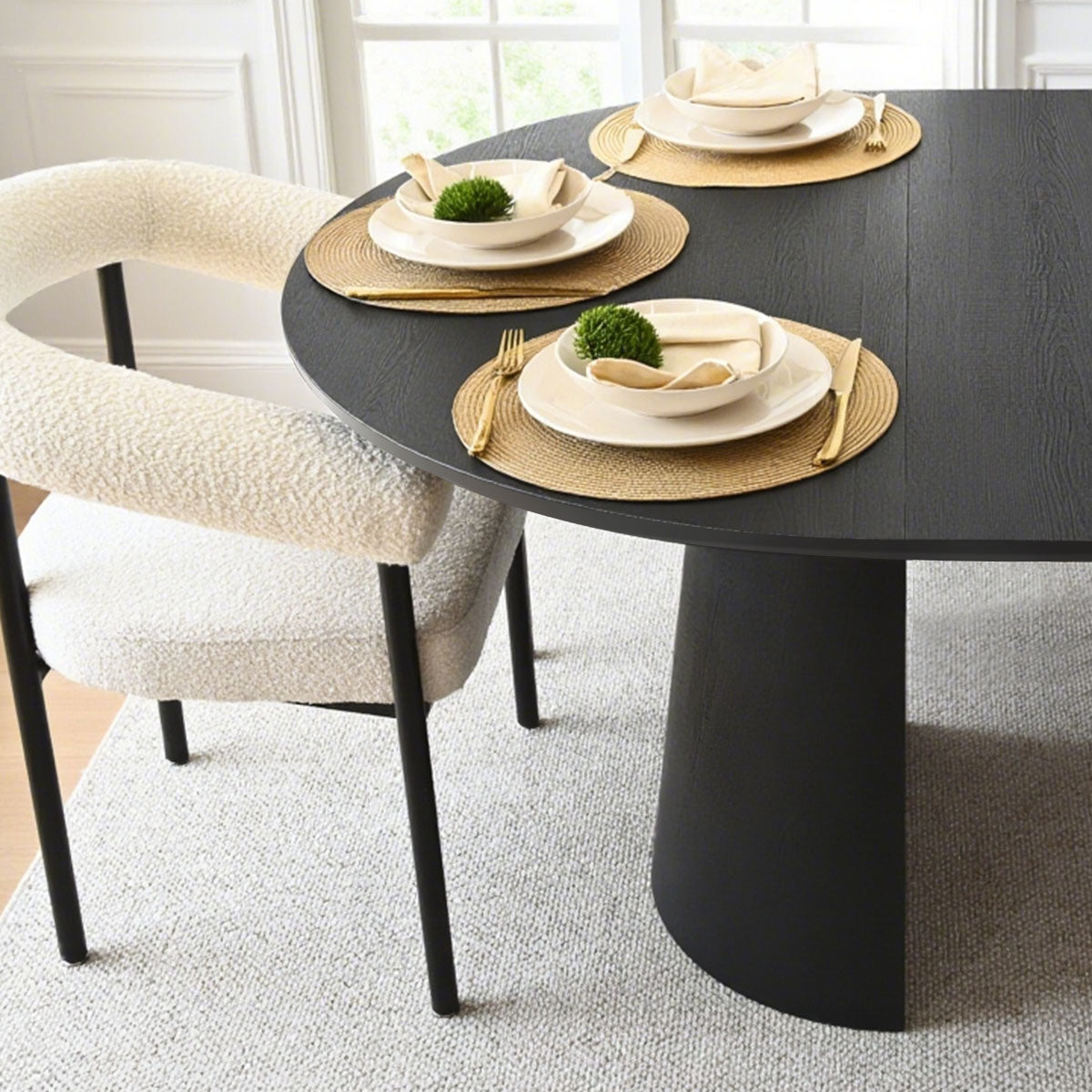 Dwen 47"-65"-83" Extendable Oval Dining Table – 3-in-1 Design