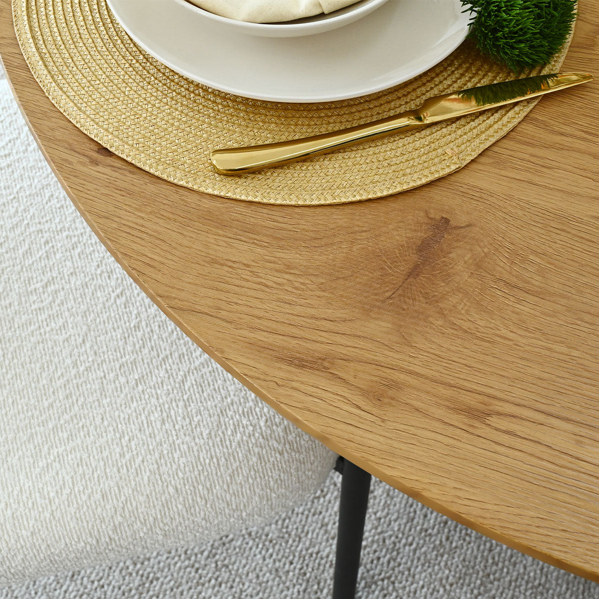 Dwen 47"-65"-83" Extendable Oval Dining Table – 3-in-1 Design