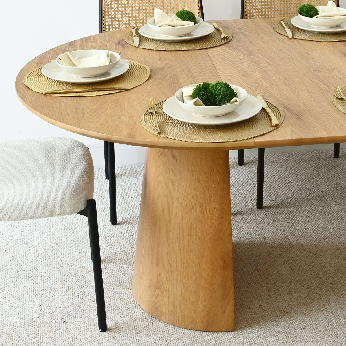 Dwen 47"-65"-83" Extendable Oval Dining Table – 3-in-1 Design