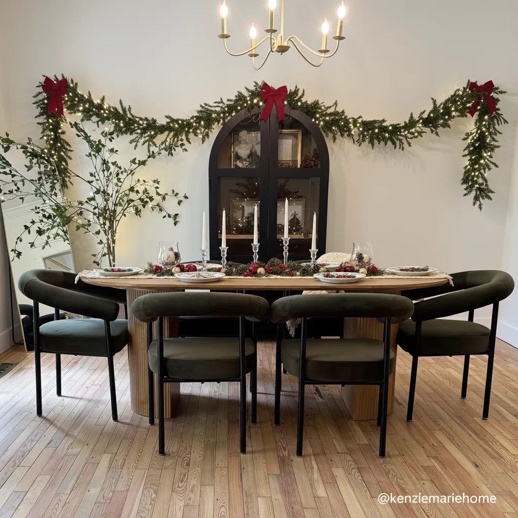 Dwen & New York 79" Oval Dining Table Set for 6 (7-Piece)