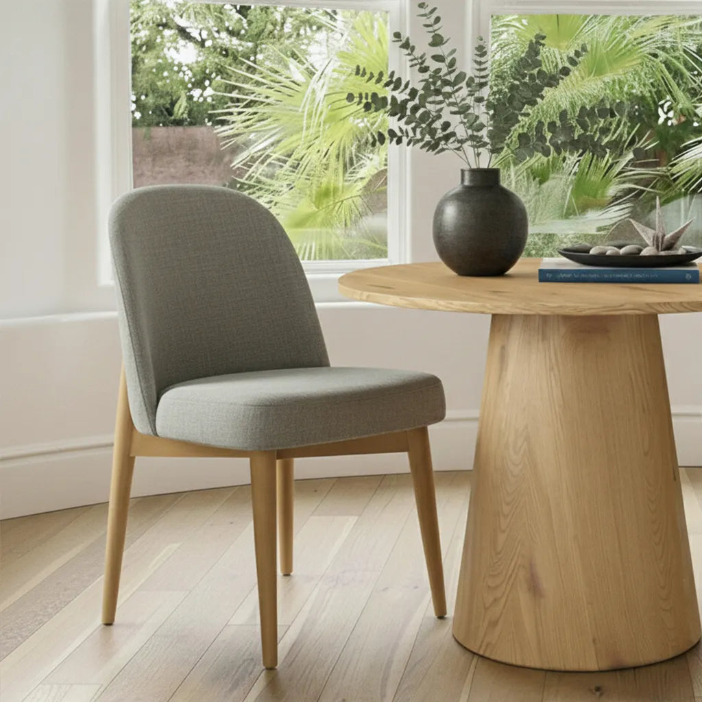 Dwen & Havana 35" Modern Round Dining Table Set for 2 (3-Piece)