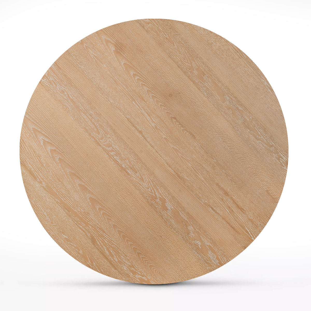 Elon 47" Solid Oak Round Pedestal Dining Table