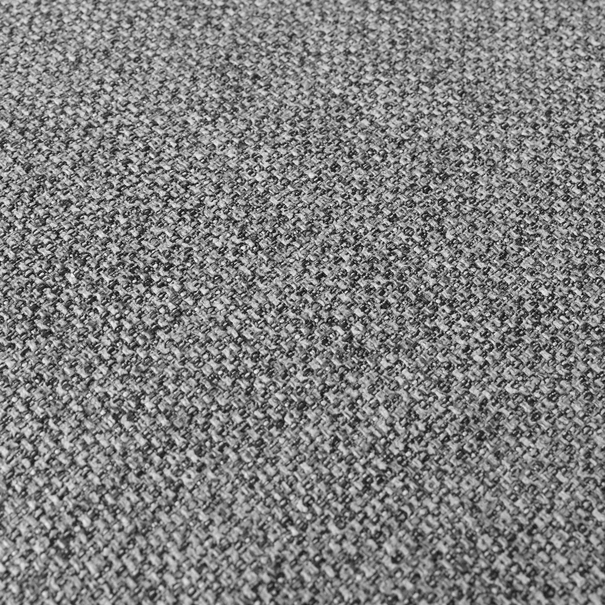 Gray textured fabric detail of Edwin Modern Upholstered Swivel Adjustable Counter Stool seat.