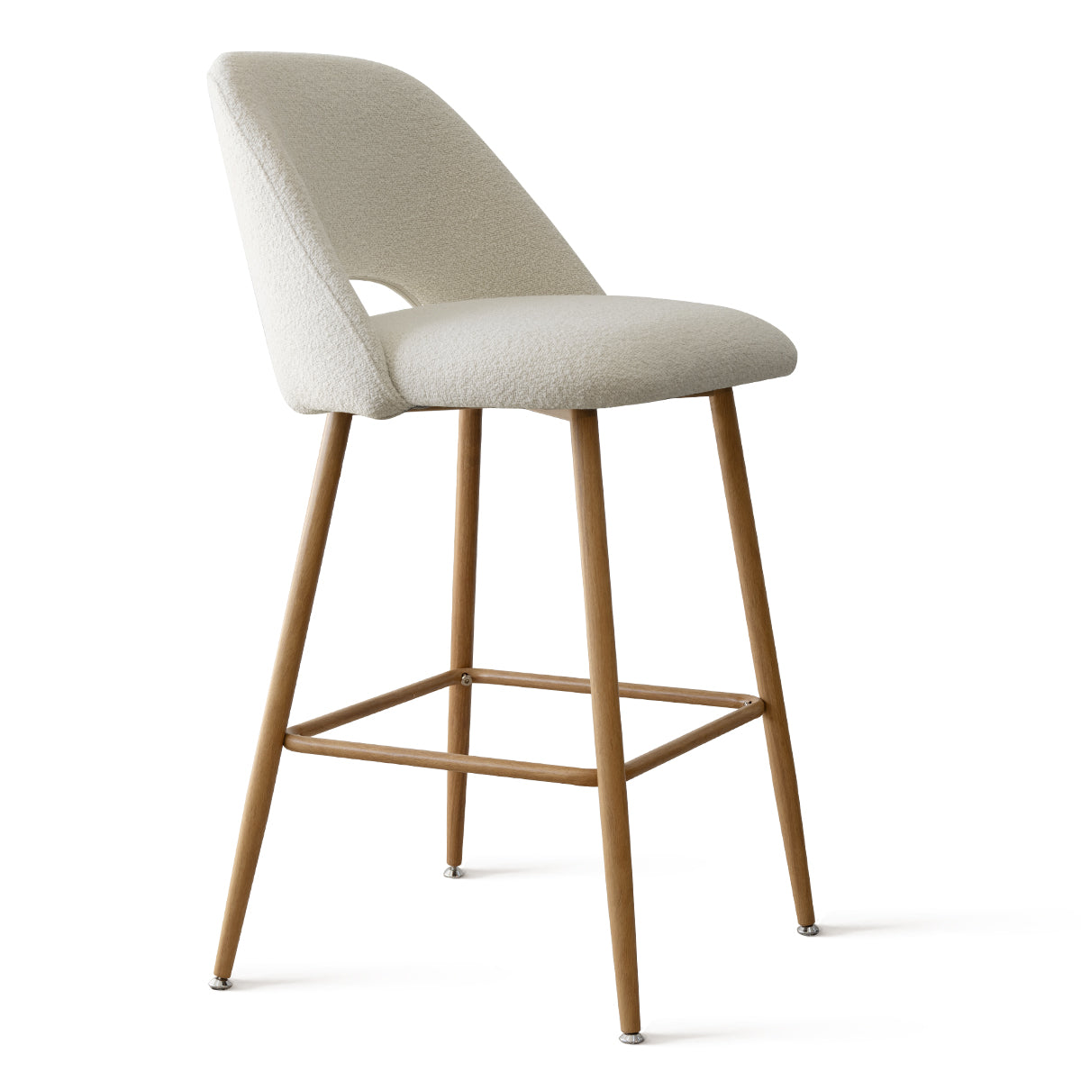 Edwin Boucle Upholstered Counter Stool (Set of 4)