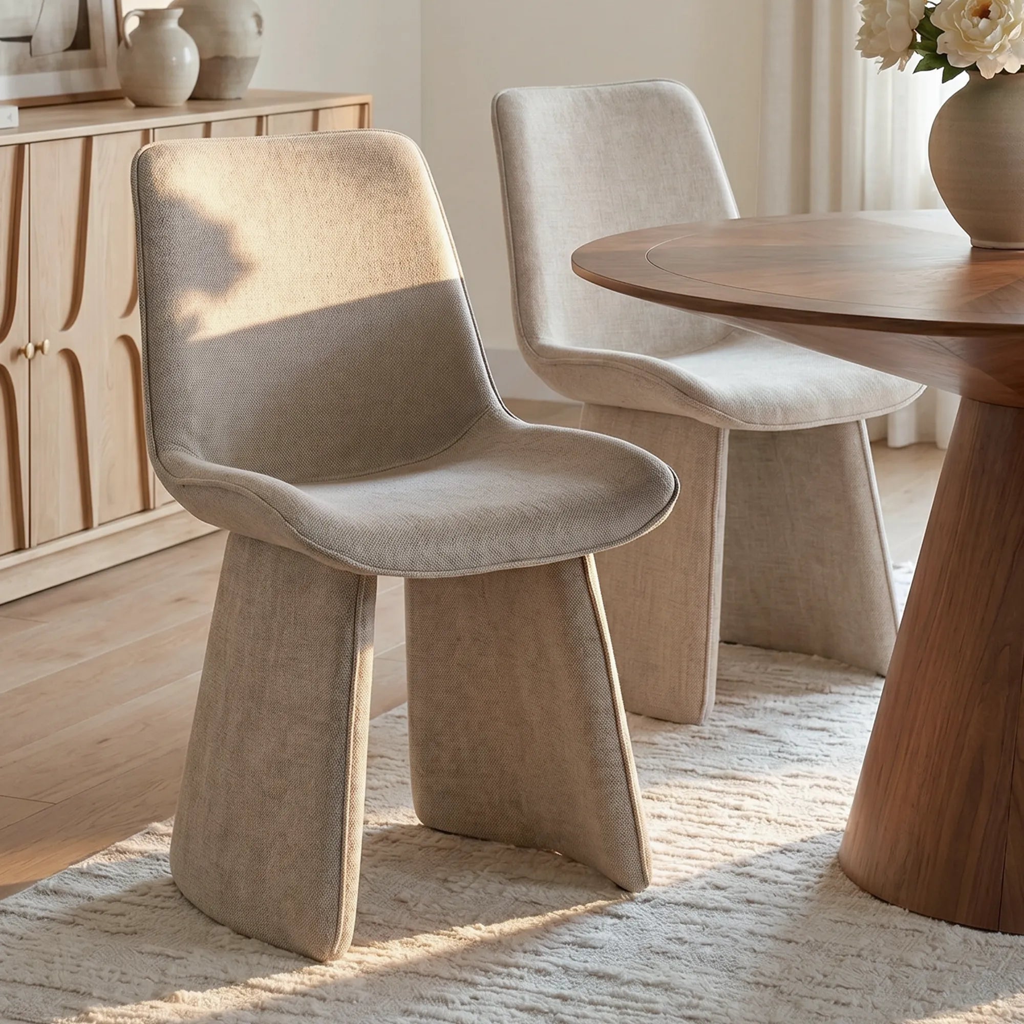 Elsa Modern Upholstered Dining Chairs (Set of 2)