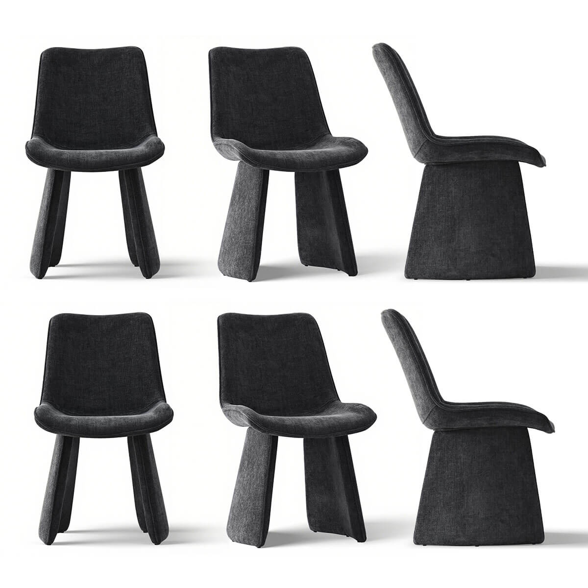 Elsa Modern Upholstered Dining Chairs (Set of 4)