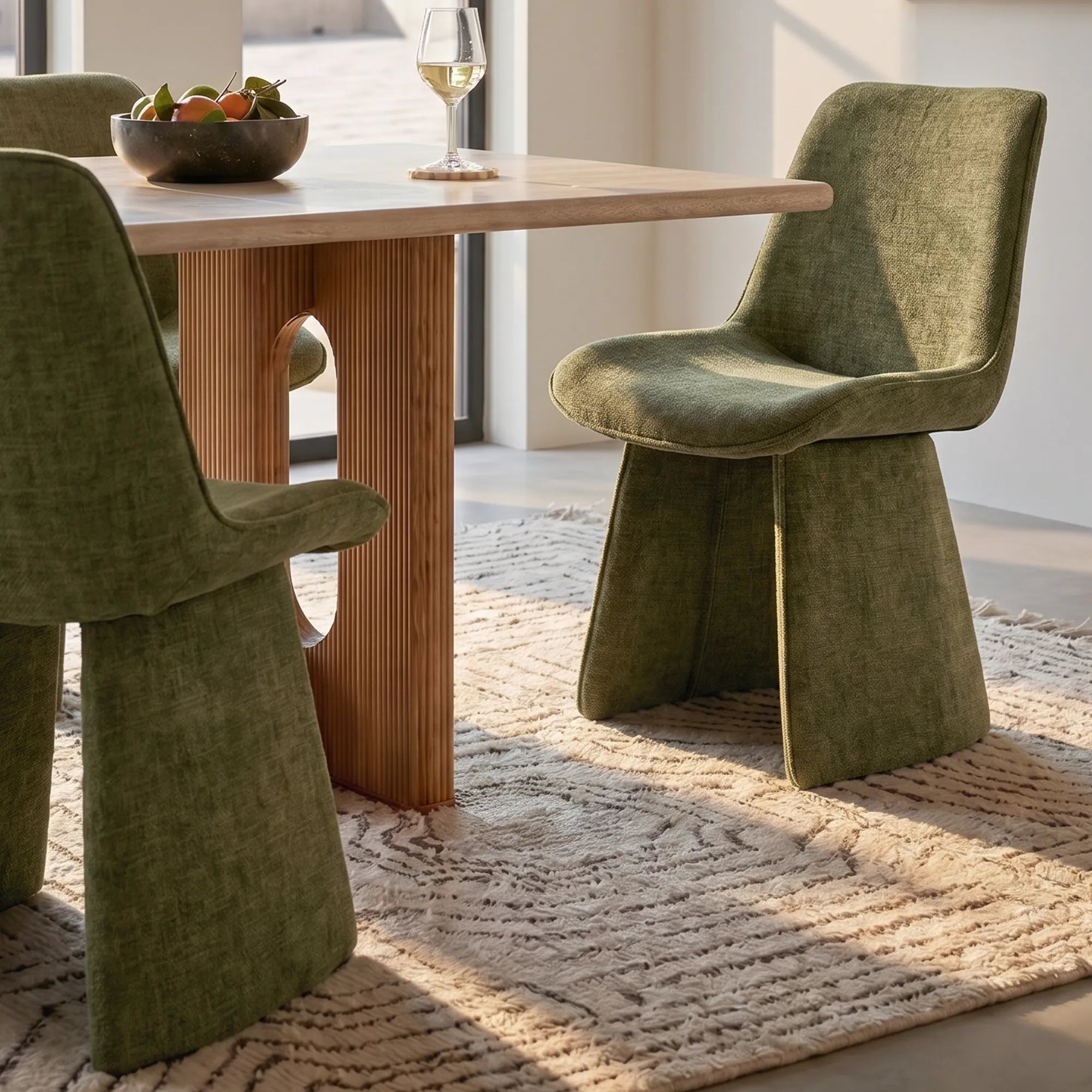 Elsa Modern Upholstered Dining Chairs (Set of 2)