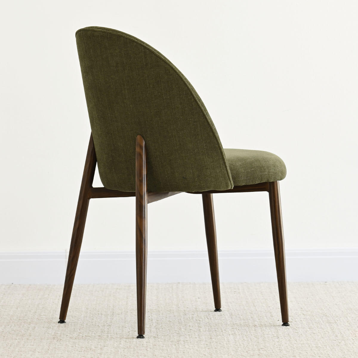 Goteborg Upholstered Dining Chair with Walnut legs (Set of 2)