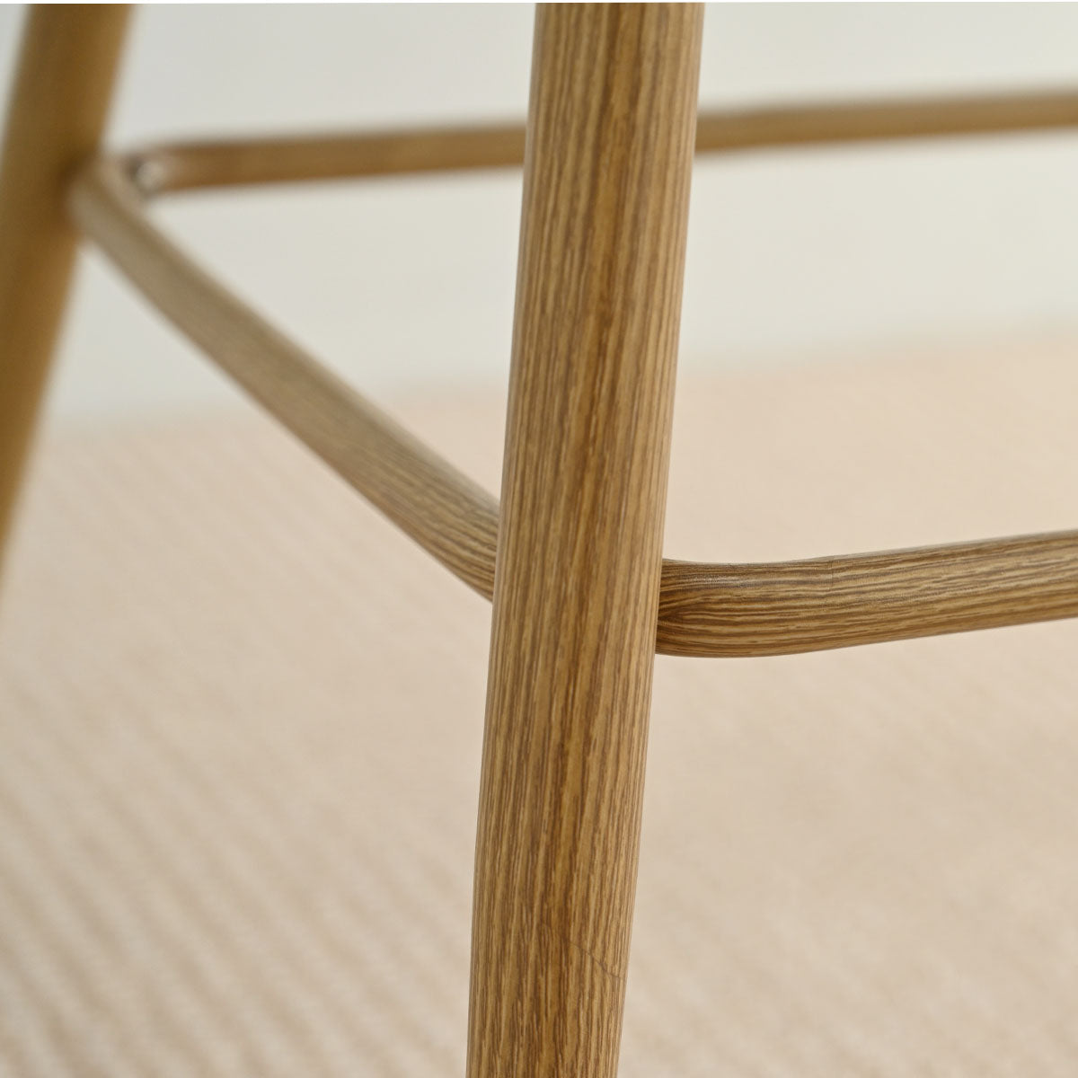 Grasse 29" Beige Rattan Upholstered Bar Stool (Set of 4)