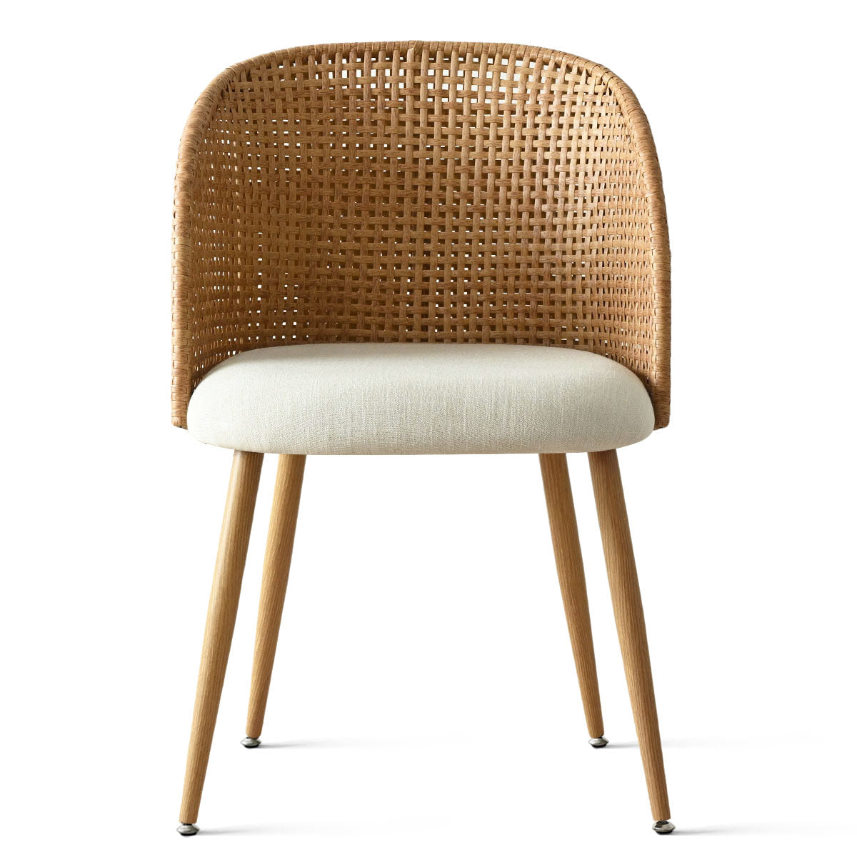 Grasse Rattan Upholstered Dining Chair (Set of 4)