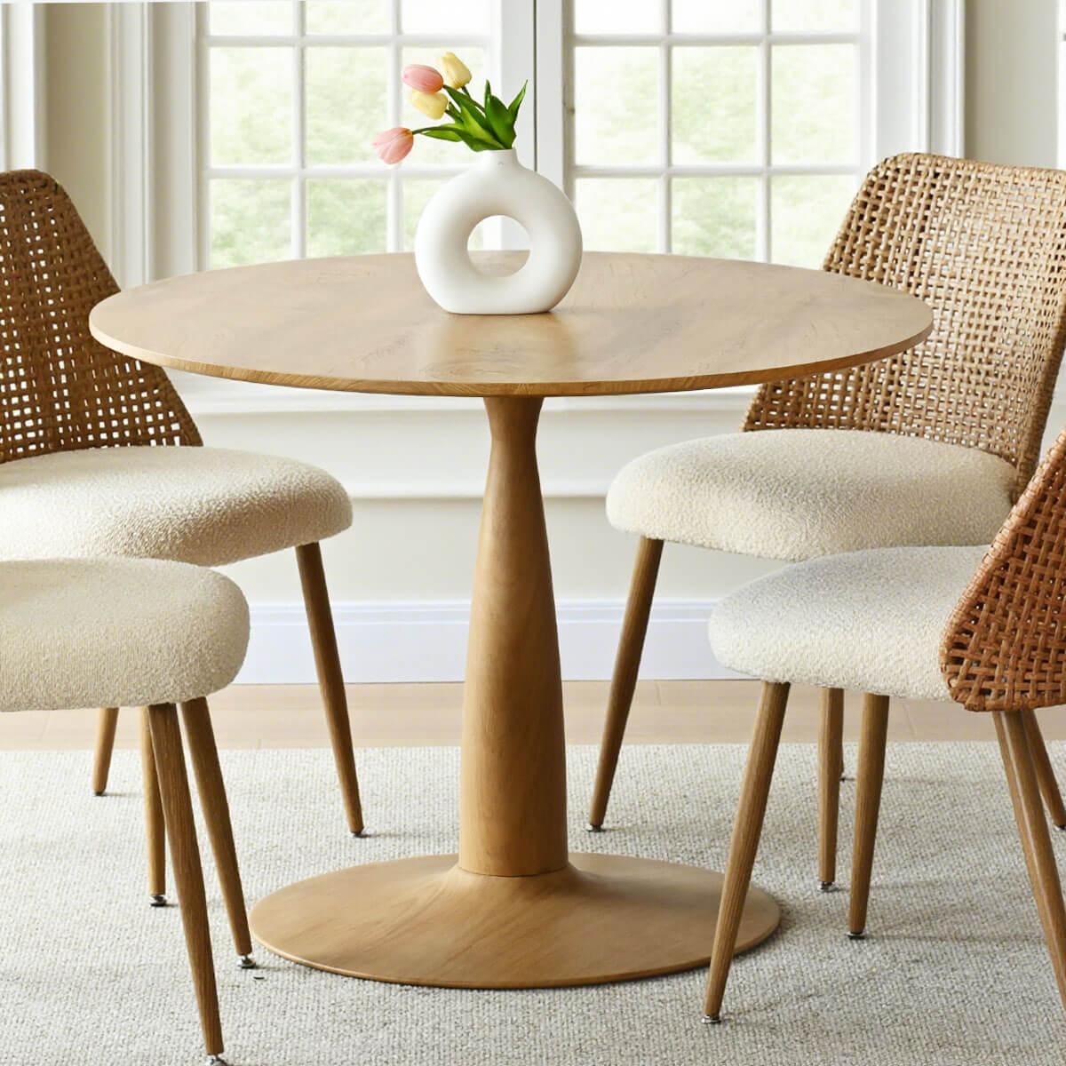 Harper Modern 39.5" Round Dining Table