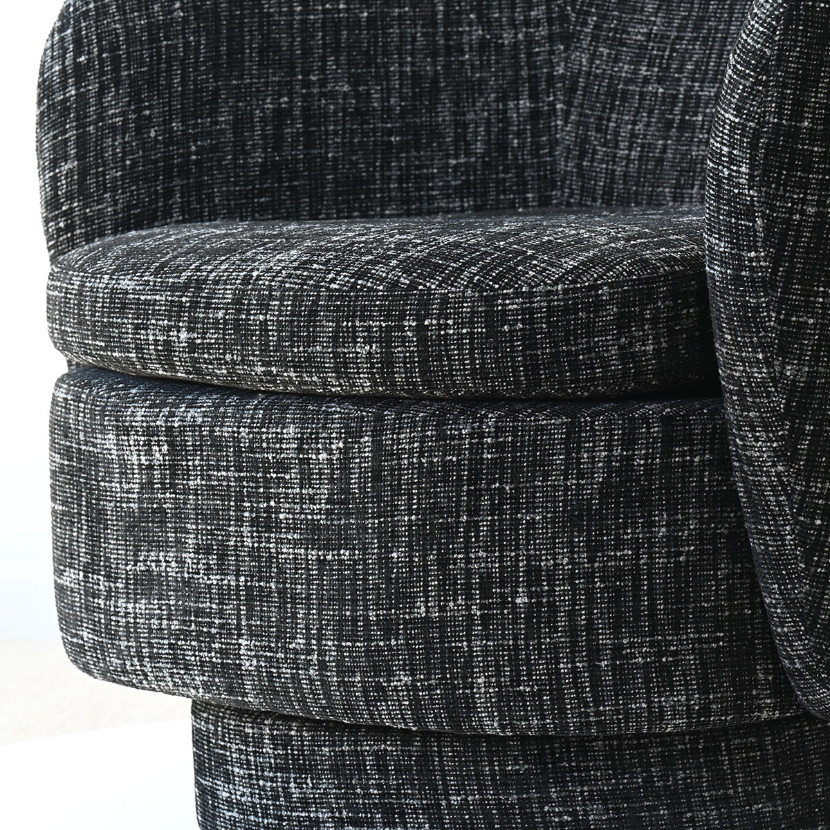 Hera Upholstered Swivel Barrel Chair (1-Piece)