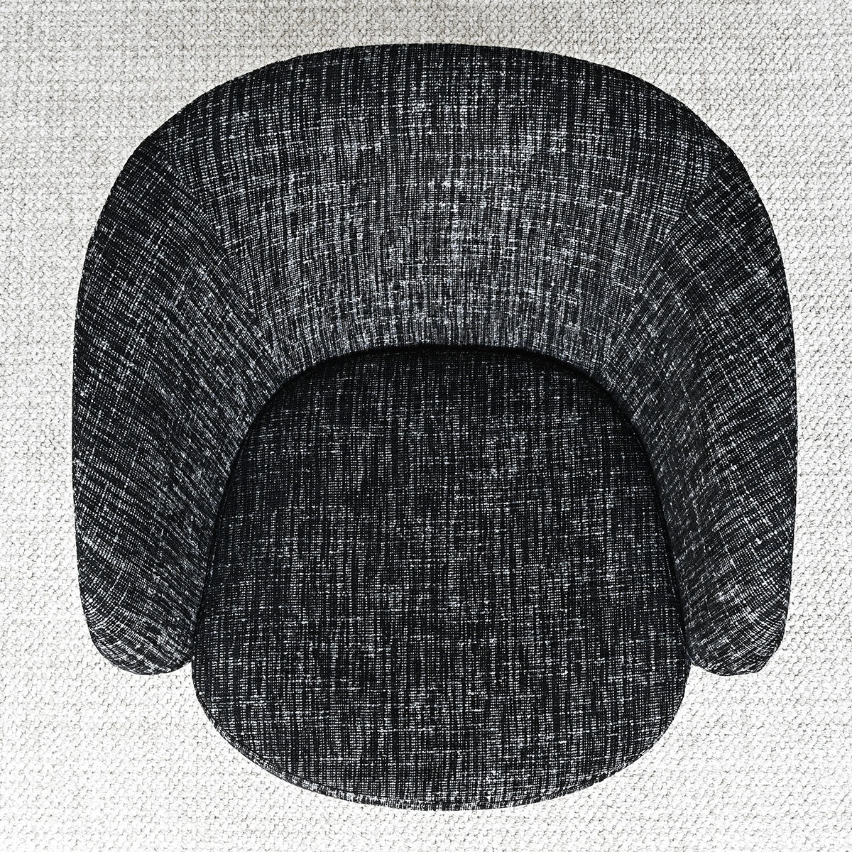 Hera Upholstered Swivel Barrel Chair (1-Piece)