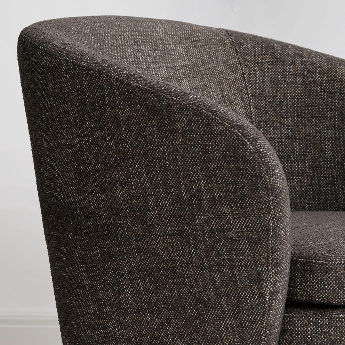 Hera Upholstered Swivel Barrel Chair (1-Piece)