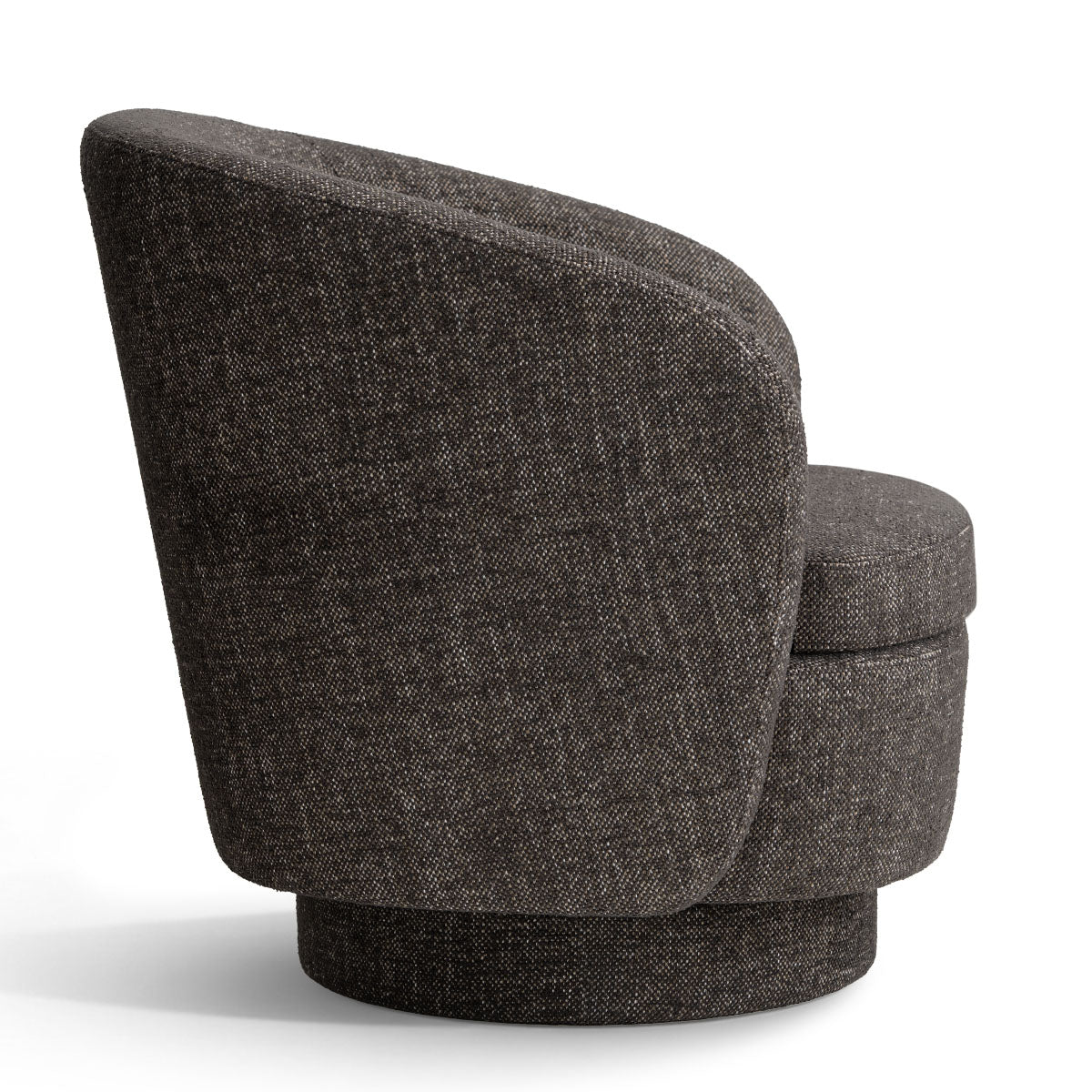 Hera Upholstered Swivel Barrel Chair (1-Piece)