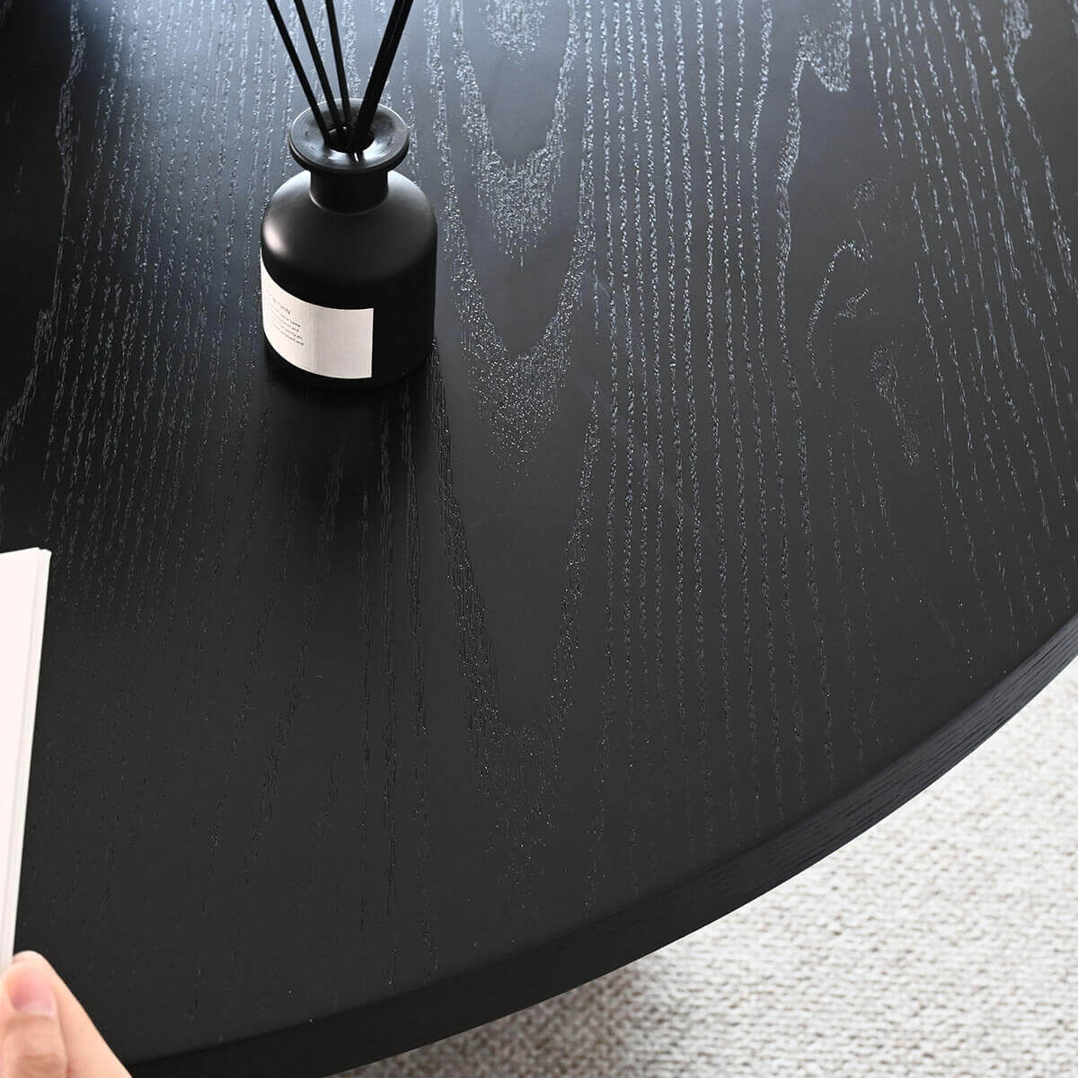 Houston 60" Round Solid Wooden Dining Table with Cross Pedestal