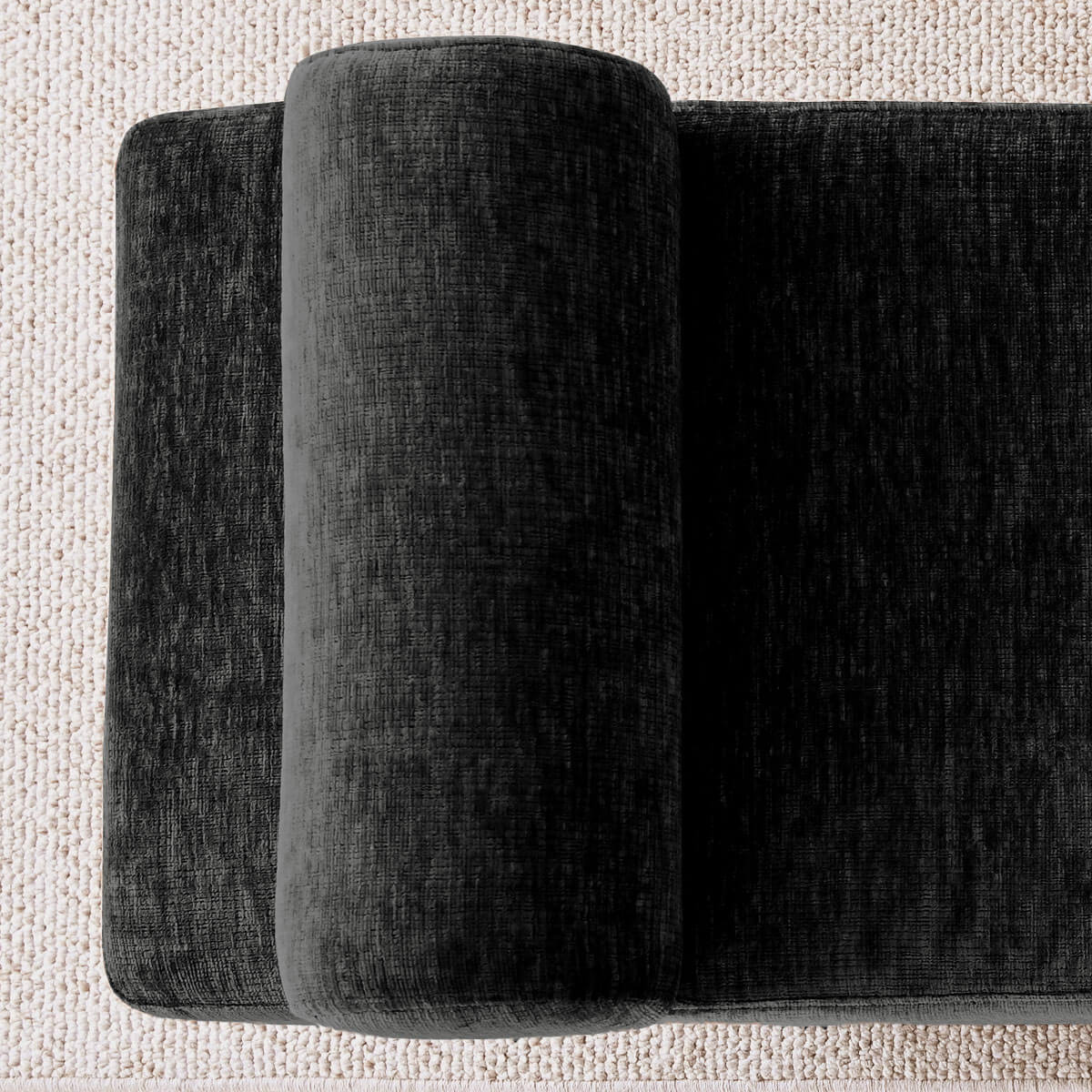 Jasmine 60" Modern Chenille Upholstered Bench