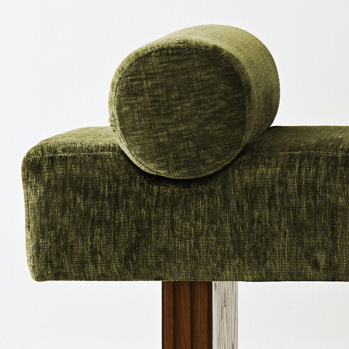 Jasmine 60" Modern Chenille Upholstered Bench