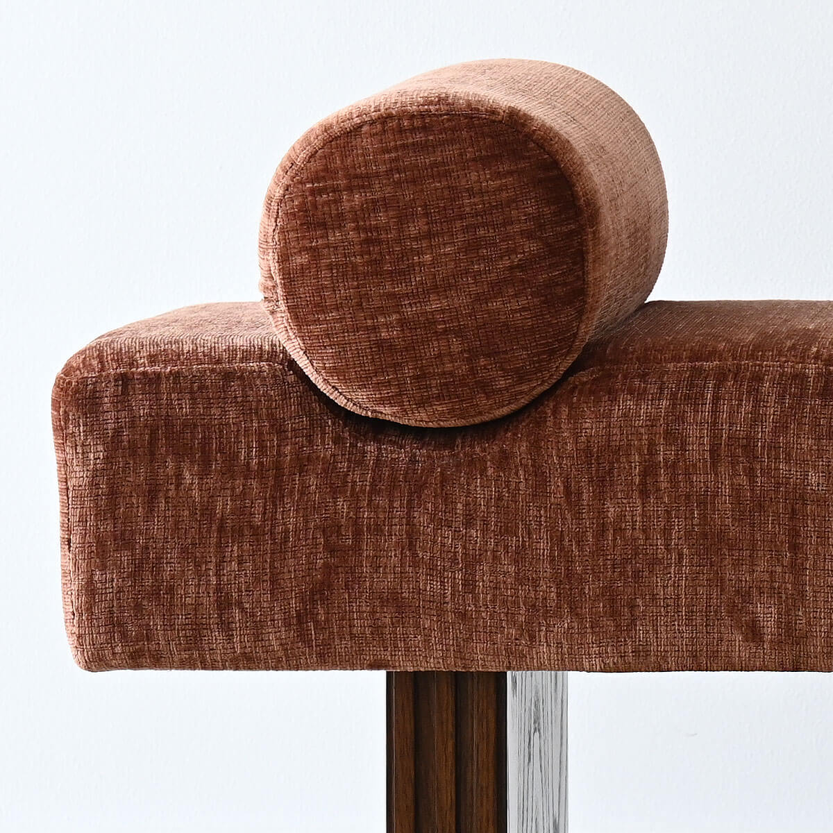 Jasmine 60" Modern Chenille Upholstered Bench