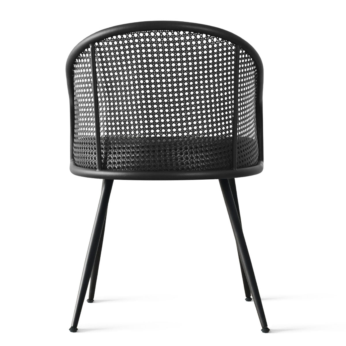 Jules Upholstered Rattan Dining Chair with Arms (Set of 4)
