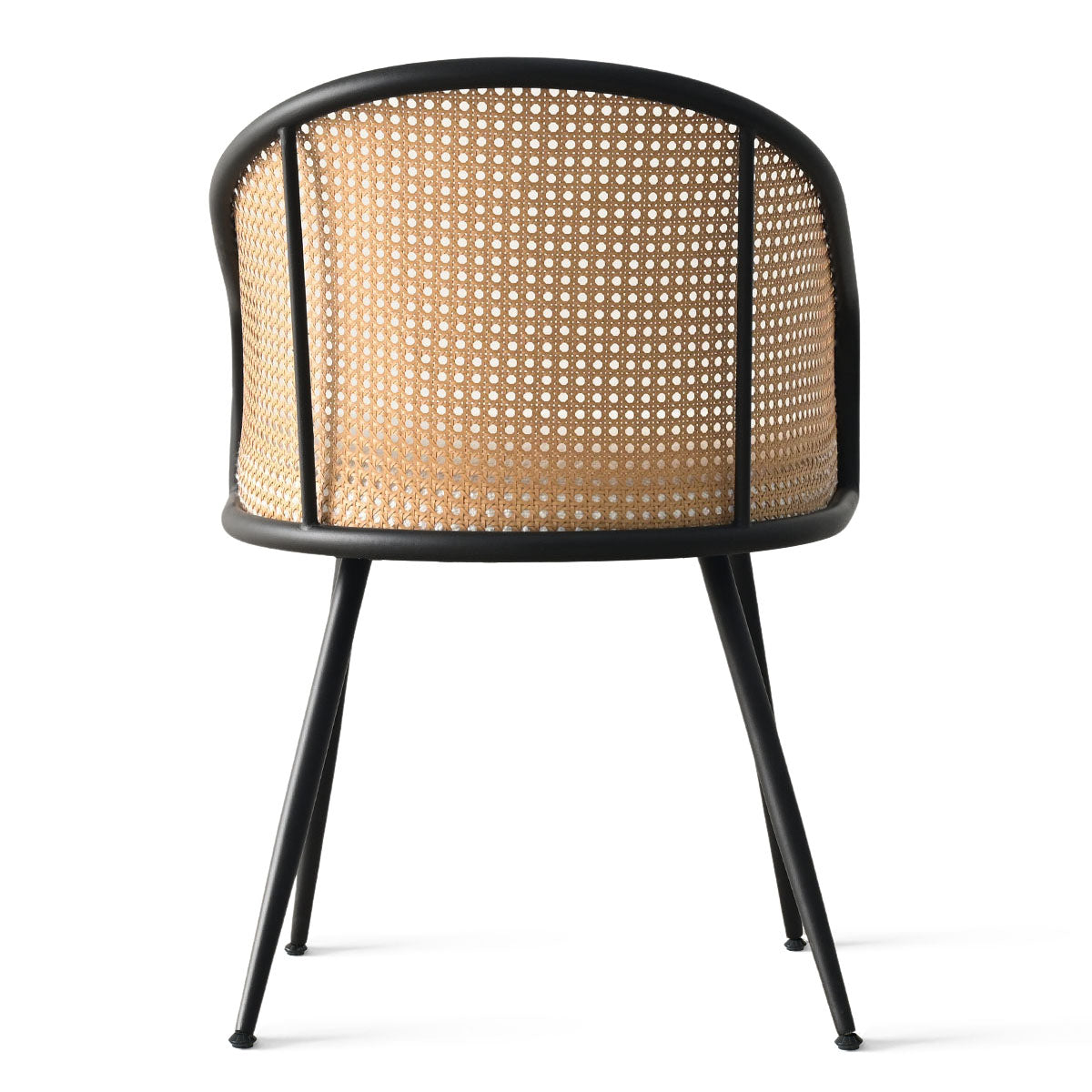 Jules Upholstered Rattan Dining Chair with Arms (Set of 4)