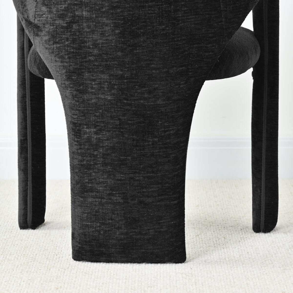 Khloe Modern Chenille Dining Chair with Arms (Set of 2)