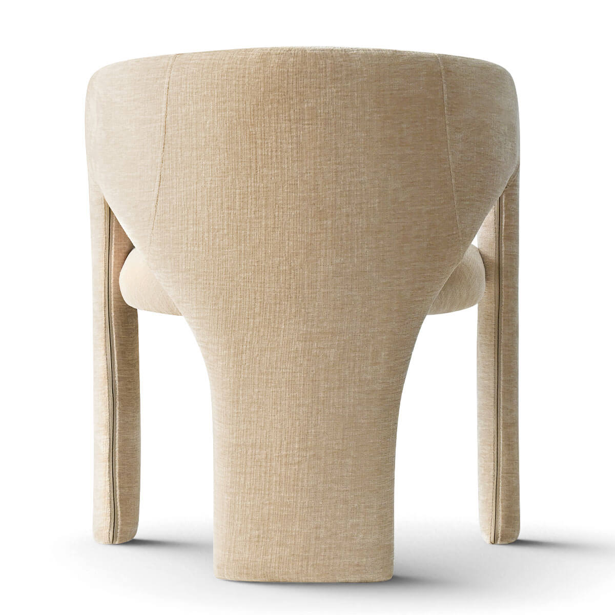 Khloe Modern Chenille Dining Chair with Arms (Set of 2)