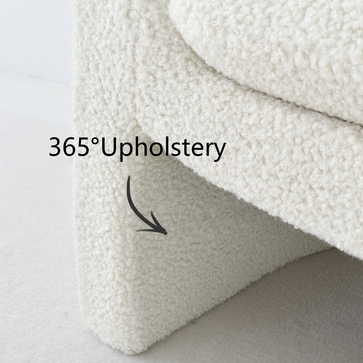 [Closeout-Only 199.99$]Kiki 32" Modern Boucle Accent Chair with Arms