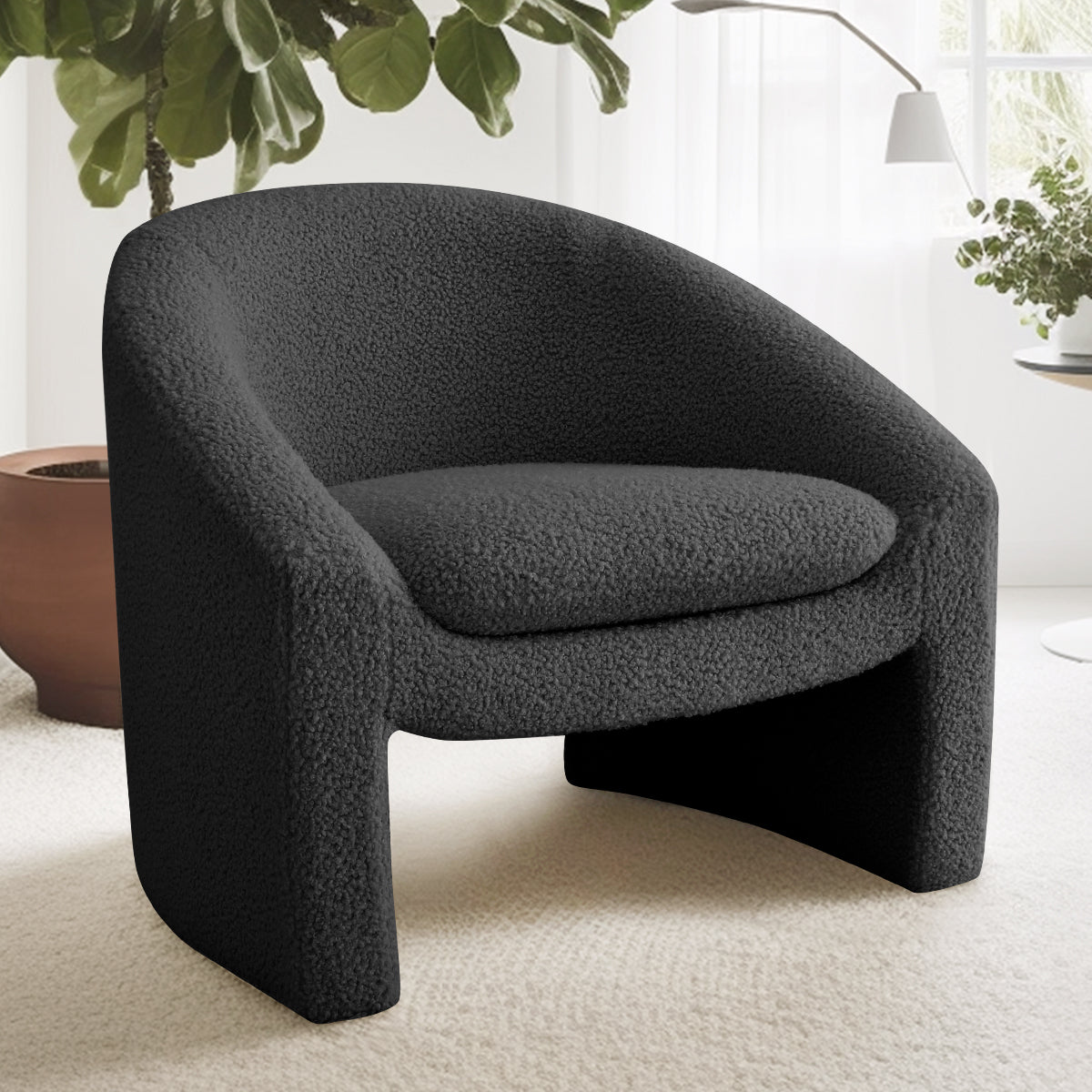 [Closeout-Only 199.99$]Kiki 32" Modern Boucle Accent Chair with Arms