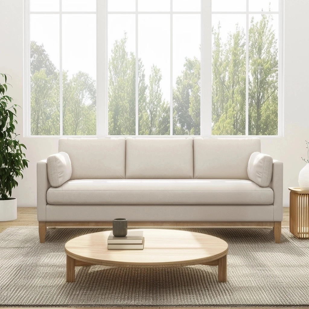 Portland 84" Modern Velvet Sofa