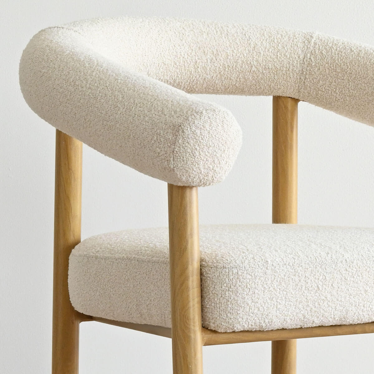 Melbourne Modern Boucle Upholstered Dining Chair (Set of 2)
