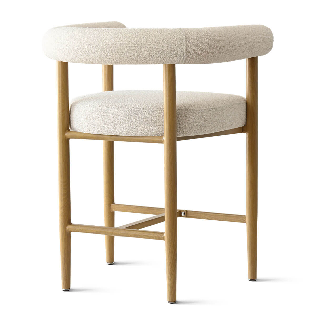 Melbourne 24" Boucle Counter Stool with Arms (Set of 2)