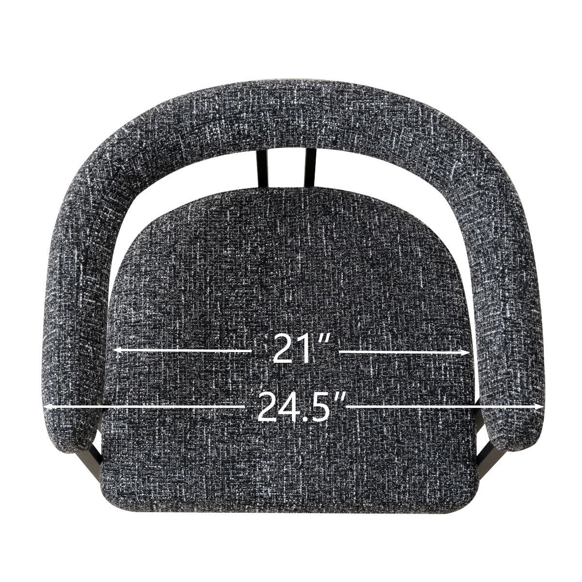 Mia Upholstered Dining Chair with Arms (Set of 2)