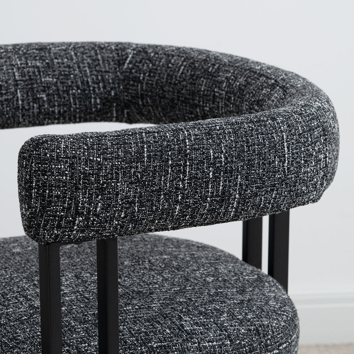 Mia Upholstered Dining Chair with Arms (Set of 2)