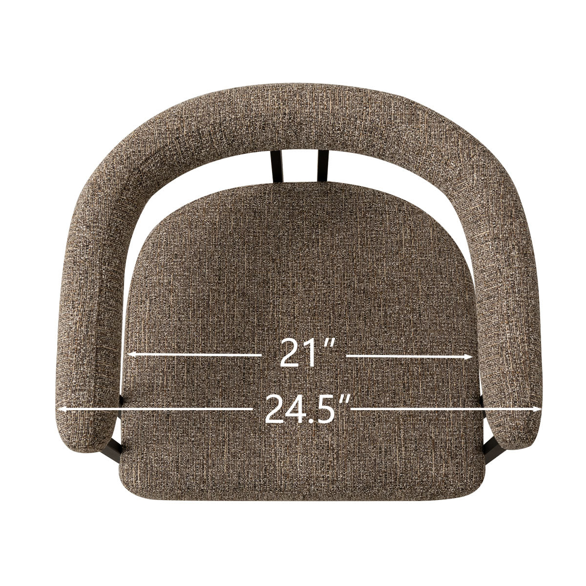 Mia Upholstered Dining Chair with Arms (Set of 2)