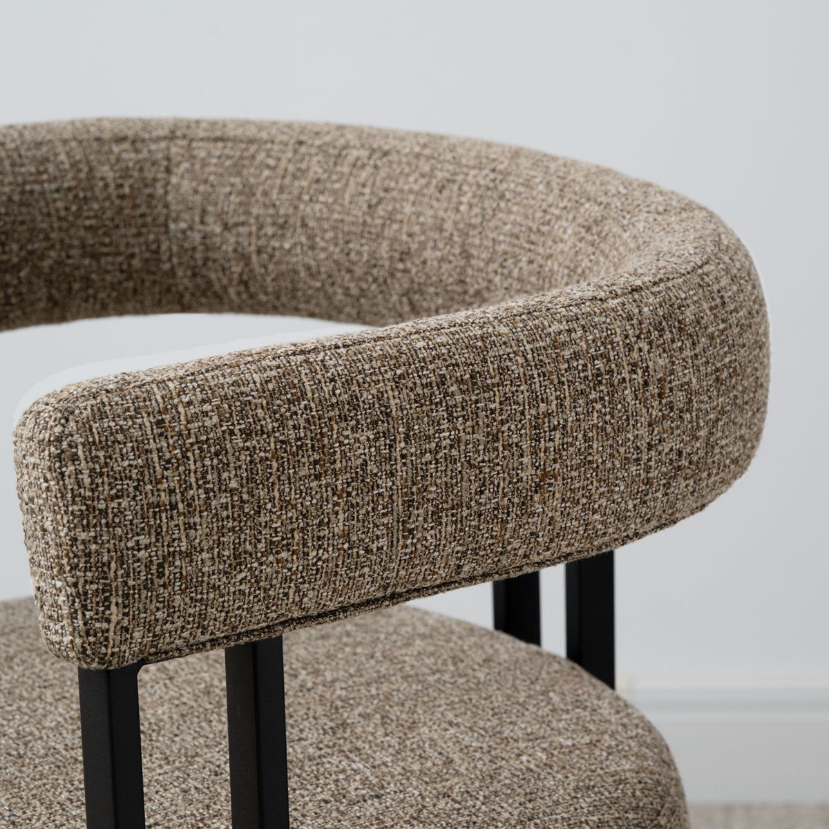 Mia Upholstered Dining Chair with Arms (Set of 2)