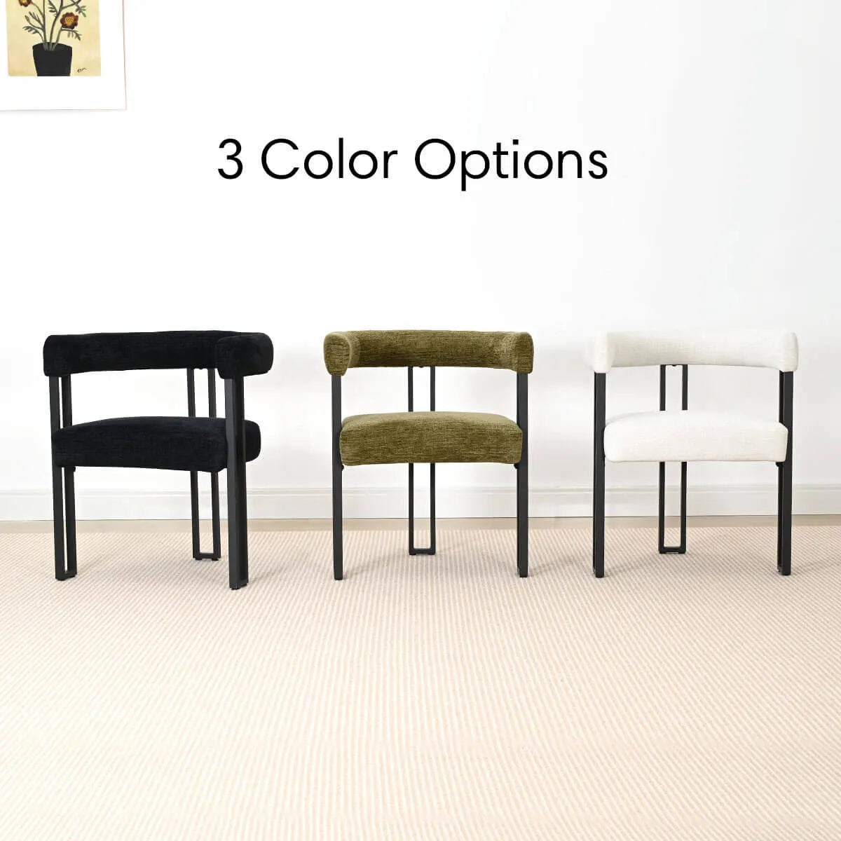Mia Velvet Dining Chair with Arms (Set of 2)