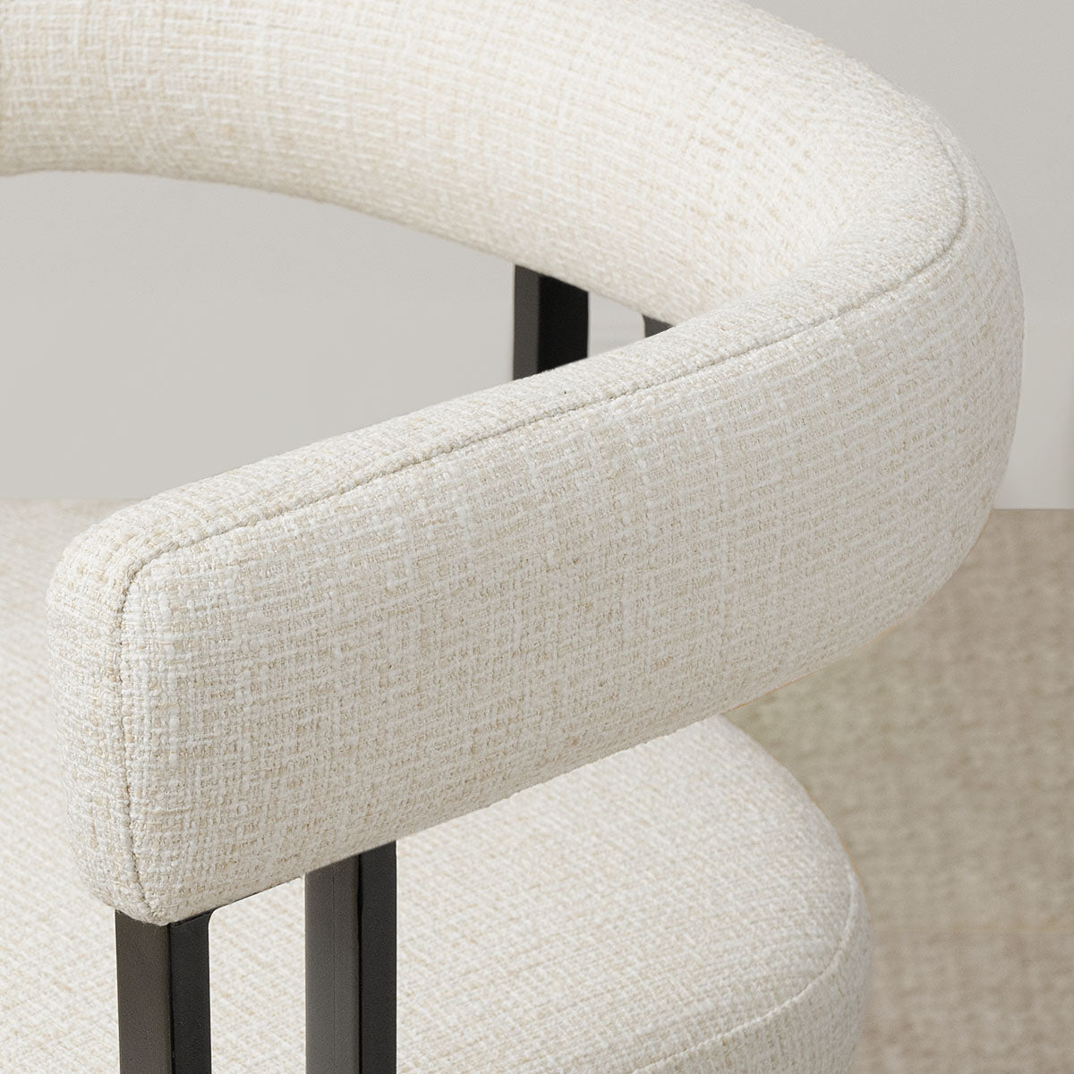 Mia 24" Modern Counter Stool with Arms (1-piece)