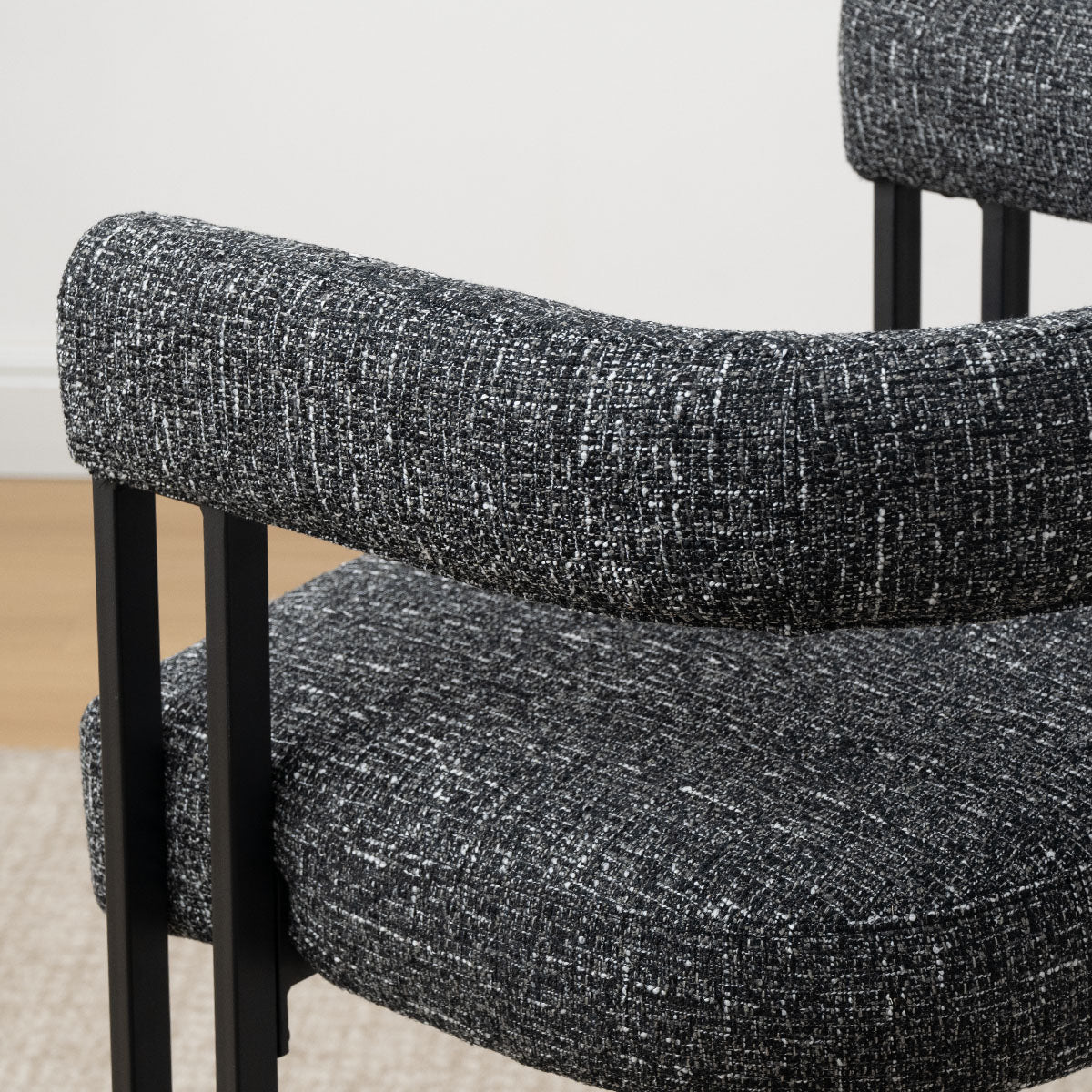 Mia 24" Modern Counter Stool with Arms (1-piece)