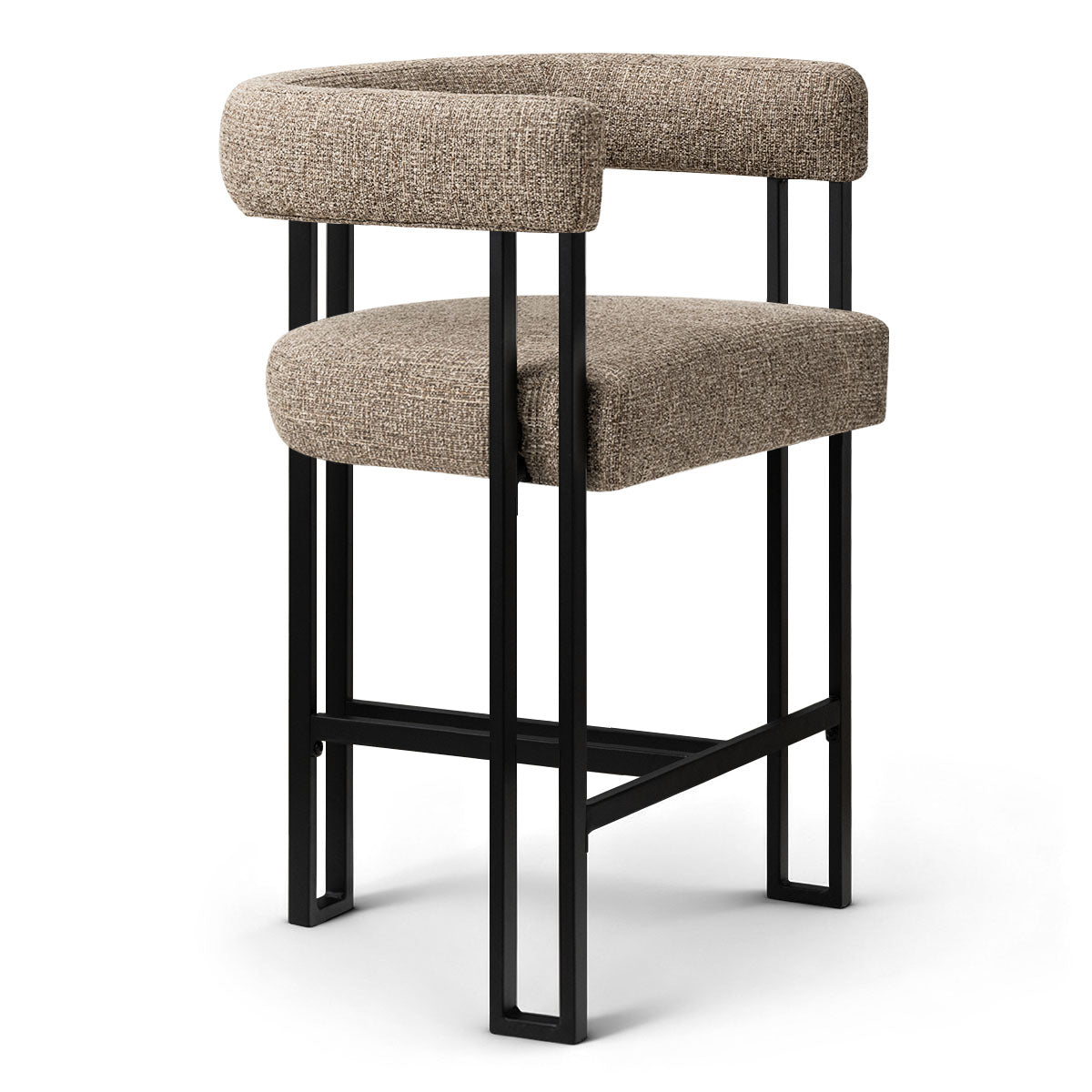 Mia 24" Modern Counter Stool with Arms (1-piece)