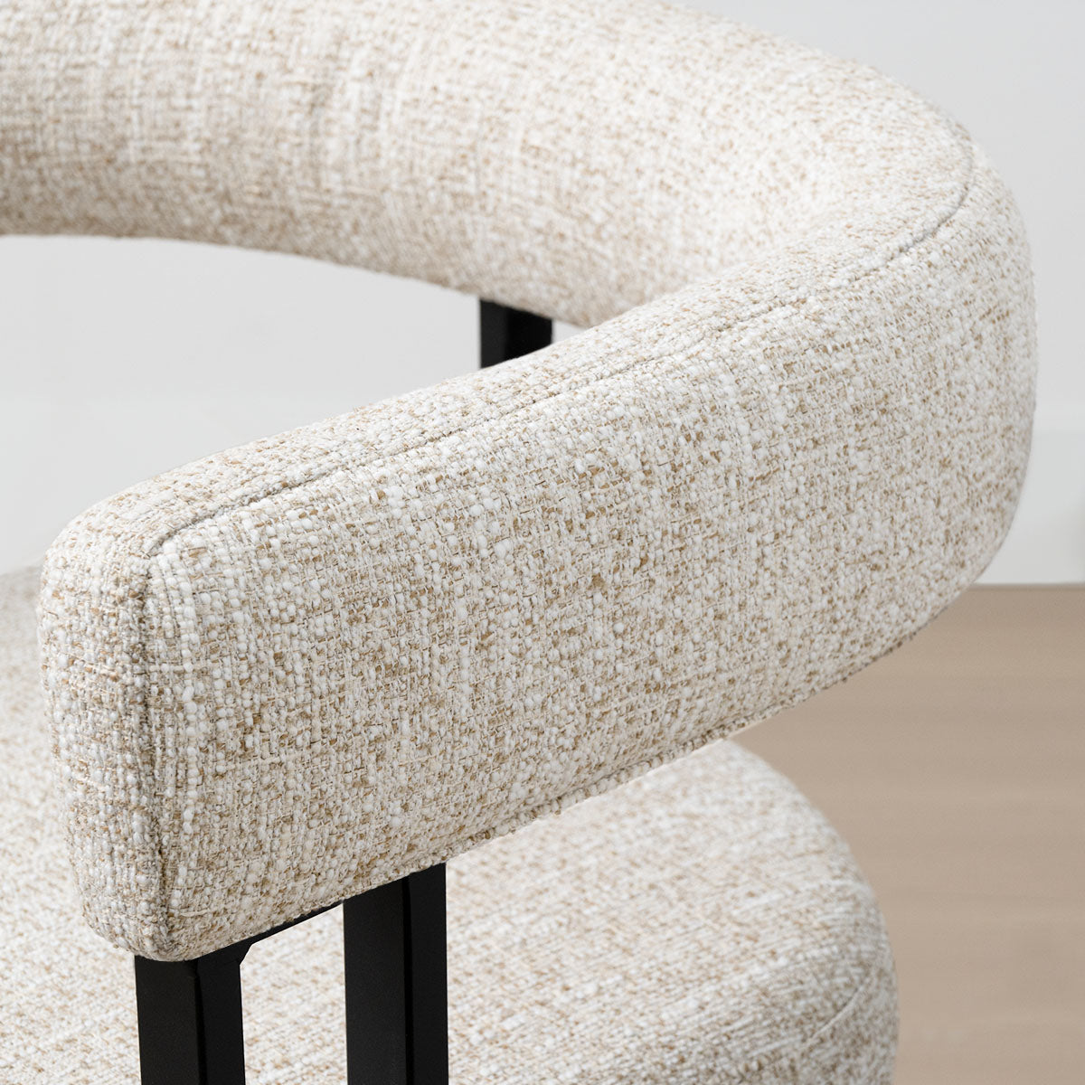 Mia 24" Modern Counter Stool with Arms (1-piece)