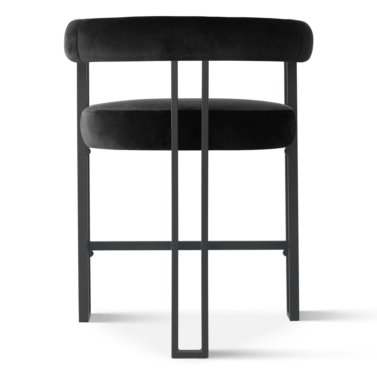 Mia 24" Modern Velvet Counter Stool with Arms (Set of 4)