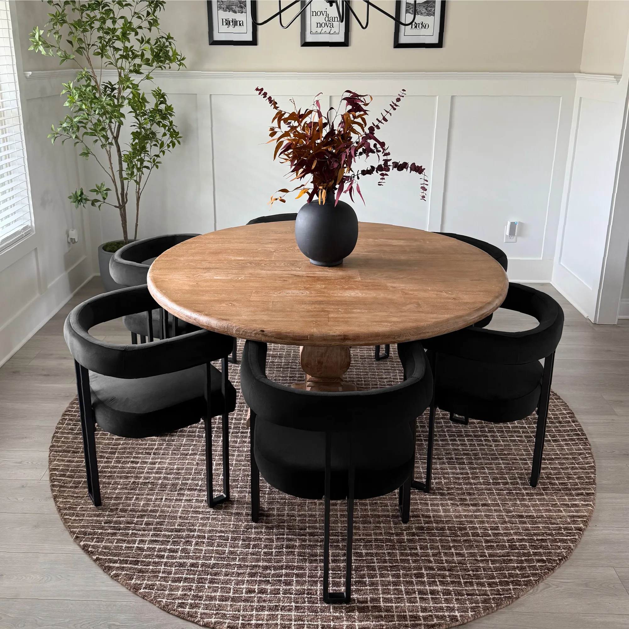 Mia Velvet Dining Chair with Arms (Set of 2)