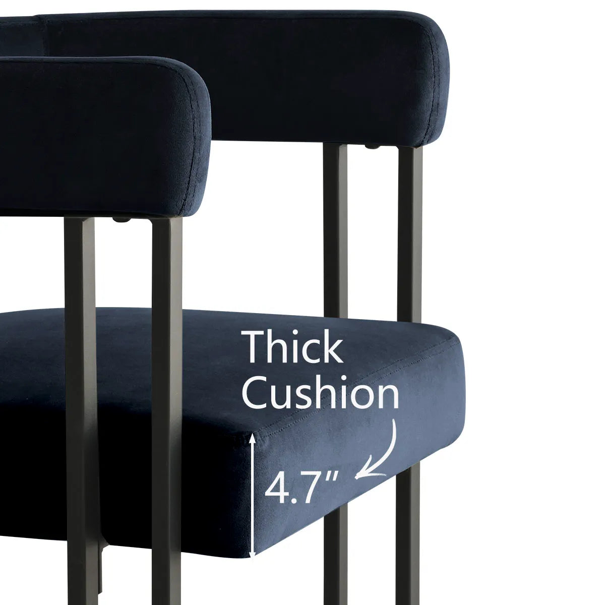 Mia Velvet Dining Chair with Arms (Set of 2)