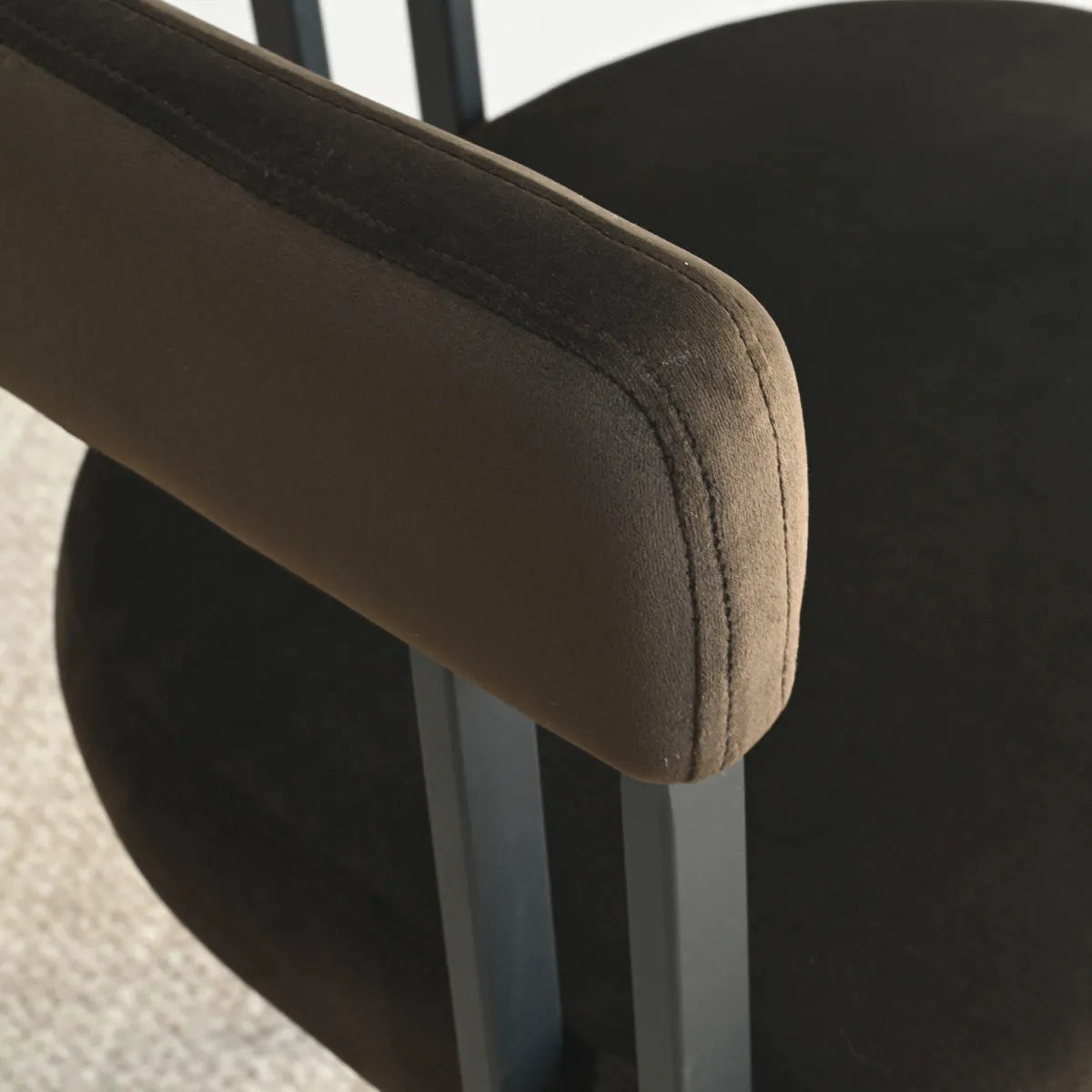 Mia Velvet Dining Chair with Arms (Set of 2)