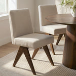 Morgan Mid Century Modern Upholstered Dining Chair (Set of 2)