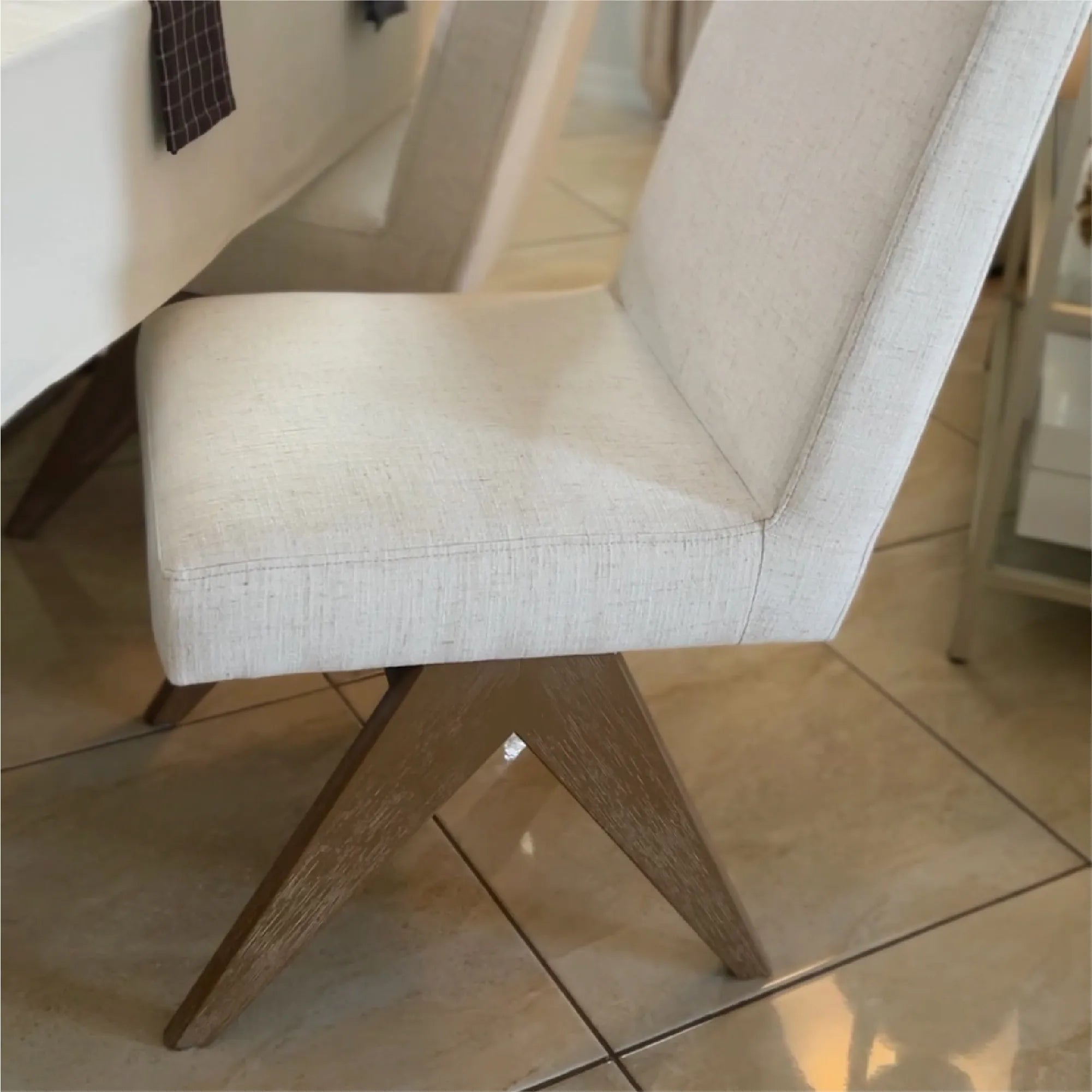 Morgan Mid-Century Upholstered Dining Chair (Set of 2)