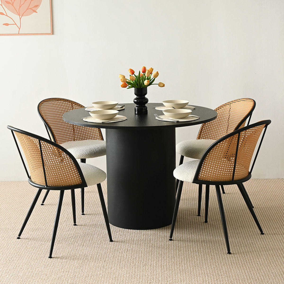 Musk 41.5" Modern Round Dining Table