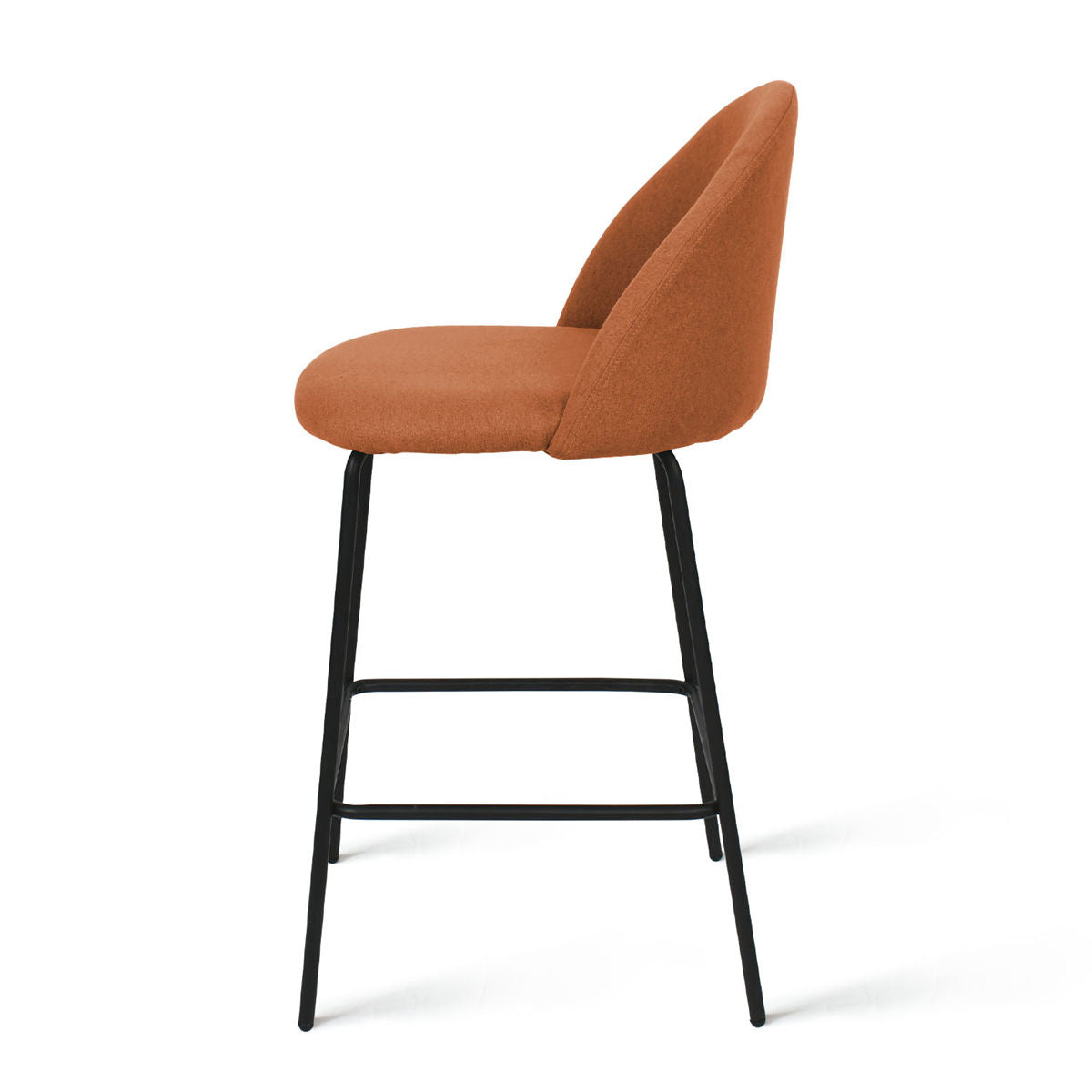 [Closeout-Only 129.99$]Nano 25'' Upholstered Low Back Counter Stool (Set of 2)
